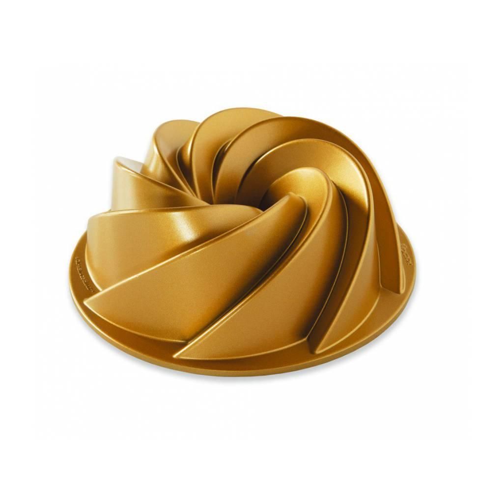Kuglóf sütőforma HERITAGE S, arany, Nordic Ware