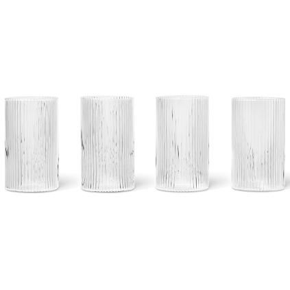 Aperitif pohár RIPPLE 140 ml, 4 db szett, átlátszó, kemény LIVING