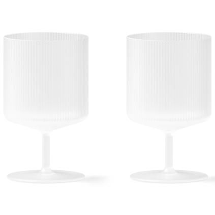 borospoharak RIPPLE 270 ml, 2 db szett, fehér, kemény LIVING