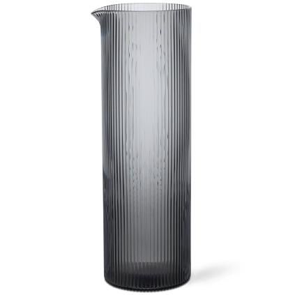 Vizes kancsó RIPPLE 1,1 l, szürke, üveg, ferm LIVING