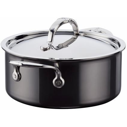 Fazék NANOBOND TITANIUM 20 cm, 2,8 l, rozsdamentes acél, Hestan