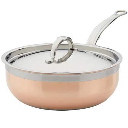 Mély serpenyő COPPERBOND 24 cm, 3,3 l, réz, Hestan
