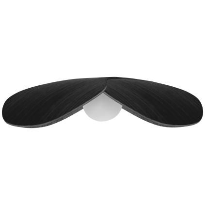 Lámpaernyő NE FELEJTS EL 28 cm, fekete, fa, Umage