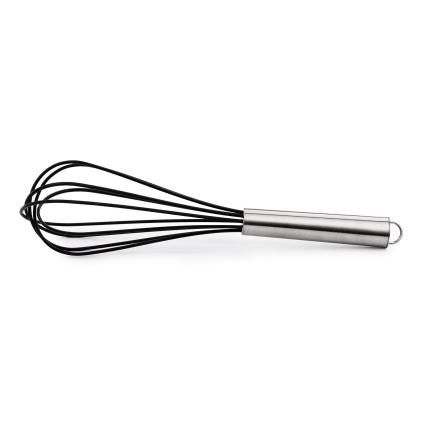Habverő rozsdamentes acél/szilikon 25 cm Eva Trio