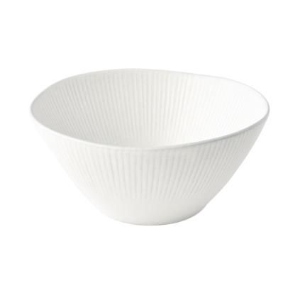 225405 jidelni miska snow leaf 18 cm 500 ml bila keramika mij