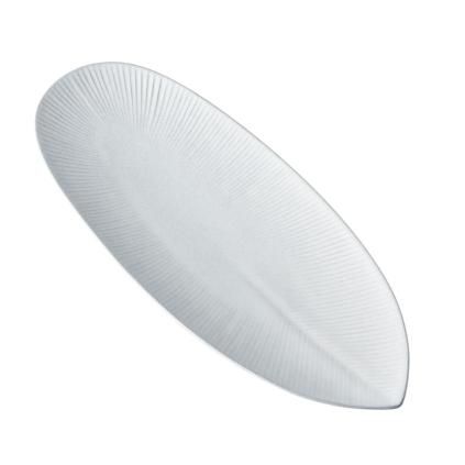 225486 servirovaci talir snow leaf 31 cm bila keramika mij