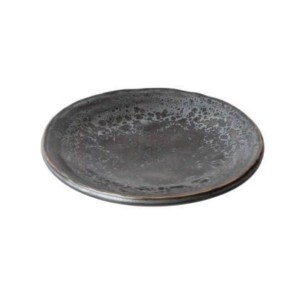 225537 dezertni talir black pearl 13 cm cerna keramika mij
