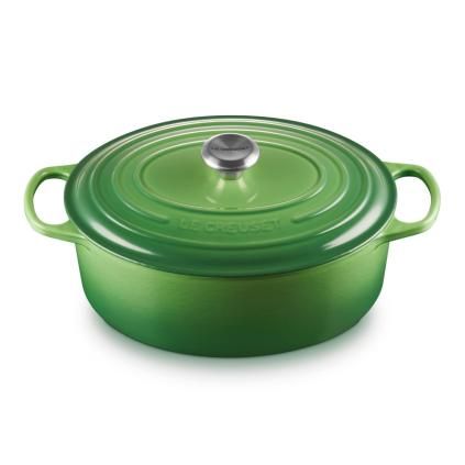 224364 kastrol signature 31 cm 6 3 l ovalny bamboo litina le creuset