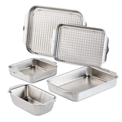225633 pekac ovenbond sada 7 ks stribrna nerezova ocel hestan
