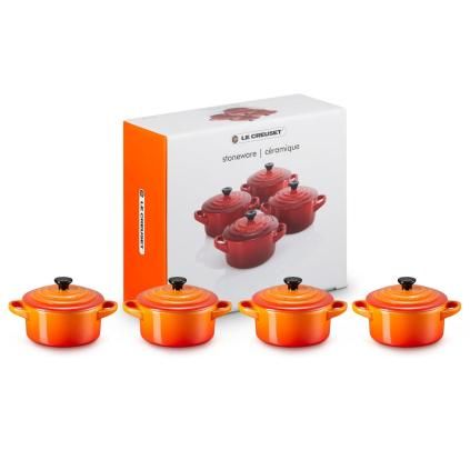 223275 zapekaci misa 10 cm 250 ml sada 4 ks flame kamenina le creuset