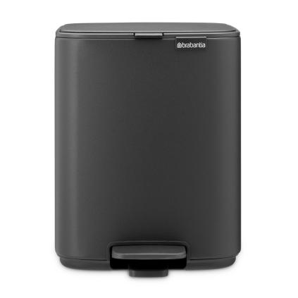 225873 pedalovy odpadkovy kos bo 7 l mineralni seda ocel brabantia