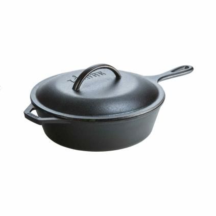 226659 panev na sote 26 cm 3 l s poklici litina lodge