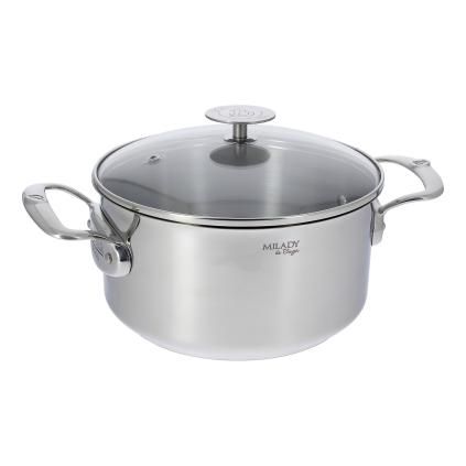 Pot MILADY 20 cm, polírozott rozsdamentes acél, de Buyer