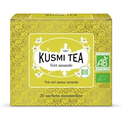 233063 bio zeleny caj green almond 20 muselinovych sacku kusmi tea