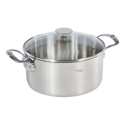 Pot MILADY 24 cm, polírozott rozsdamentes acél, de Buyer