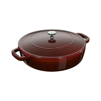 Lábas 28 cm, öntöttvas, grenadine, Staub
