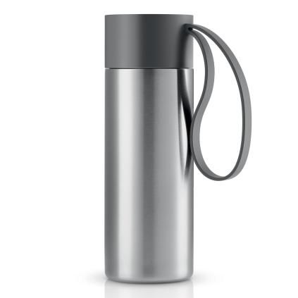 Rozsdamentes acél Thermo bögre To Go szürke tetővel 0,35 l Eva Trio