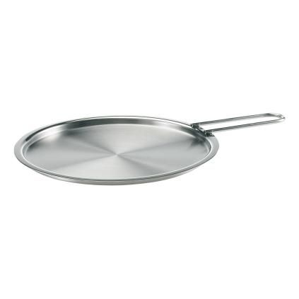 Üveg fedél EVA TRIO 24 cm, lapos, fogantyúval, üveg, Eva Trio
