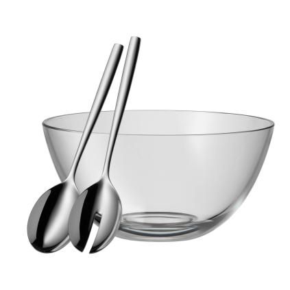 Salátástál tálalóeszközökkel TAVERNO 23 cm, üveg, WMF