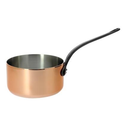 Nyeles lábas INOCUIVRE 20 cm, 3,3 l, öntöttvas fogantyúval, réz, de Buyer