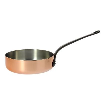 Inocuivre magasfalú rézserpenyő, öntöttvas nyéllel, Ø 24 cm