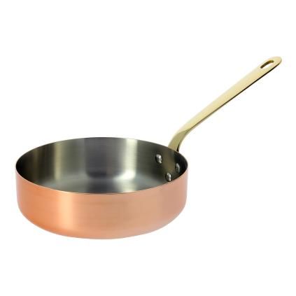 Magasfalú rézserpenyő bronz nyéllel Ø 20 cm Inocuivre