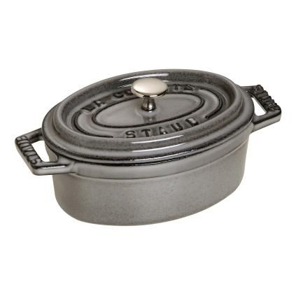 Ovális fazék, grafitszürke, 0,25 liter, Staub