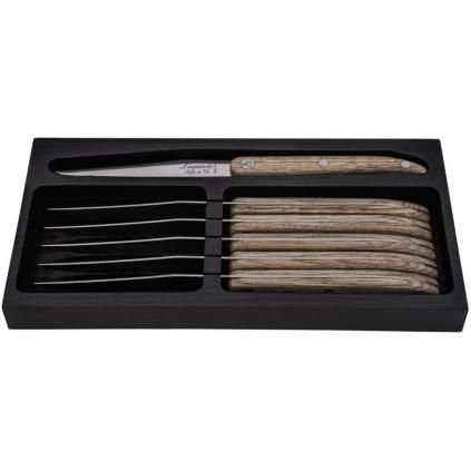 Steak kés szett INNOVATION, 6 db, tölgyfa markolat, Laguiole