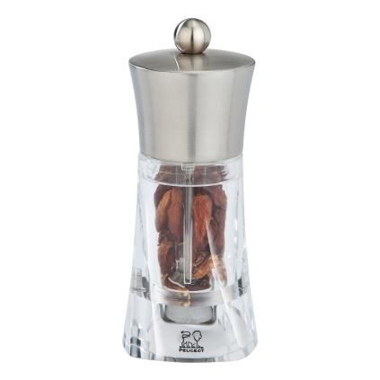 OUESSANT chilihez szánt fűszerőrlő, rozsdamentes acél, akril, 14 cm