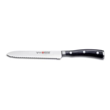 Univerzális kés CLASSIC IKON 14 cm, fogazott pengével, Wüsthof