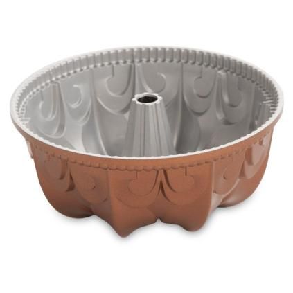 Kuglóf sütőforma FLEUR DE LIS BUNDT, liliom, grafit, Nordic Ware