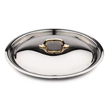 Fedő bronz fogantyúval, Ø 24 cm