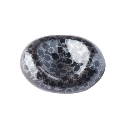 Evőpálcika tartó BLACK SAKURA, porcelán, MIJ