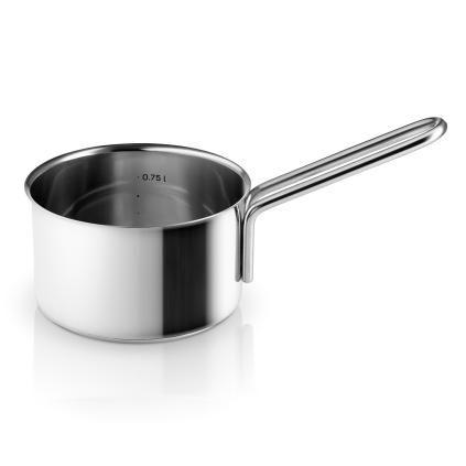 Nyeles lábas 13 cm, 0,75 l, rozsdamentes, Eva Trio