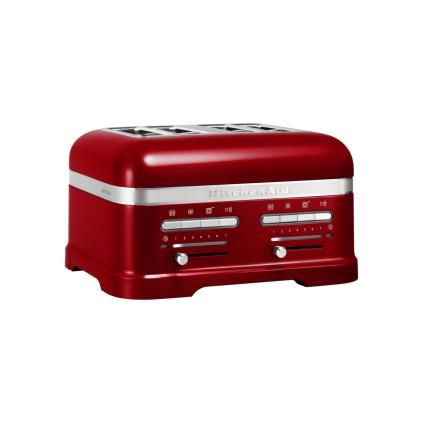 Kenyérpirító ARTISAN, 4 szeletes, vörös fémes, KitchenAid
