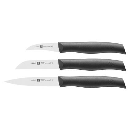 Késkészlet TWIN GRIP, 3 db szett, fekete, ZWILLING