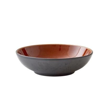 Tál 20 cm, fekete/árnyalatú borostyán, Bitz