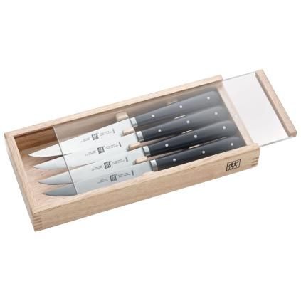 Steak késkészlet fadobozban Zwilling 4 db