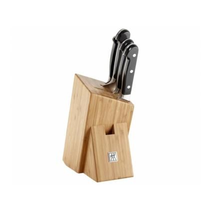Késkészlet blokkal PRO, 5 db, bambusz, Zwilling