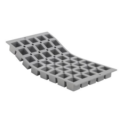 Elastomoule® professzionális szilikon sütőforma, 40 db mini kocka sütéséhez