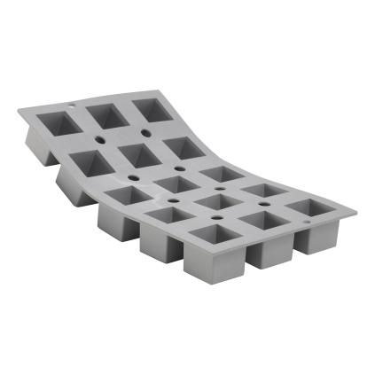 Elastomoule® professzionális szilikon sütőforma, 15 db mini kocka sütéséhez