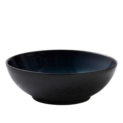 Salátástál 30 cm, fekete/sötétkék, Bitz