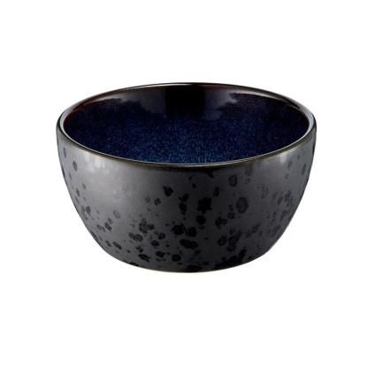 Étkező tál 12 cm, fekete/kék, Bitz