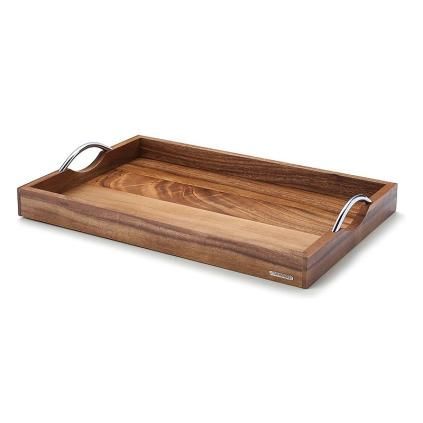 Servírozó tálca 53 x 36 cm, fogantyúkkal, akácfa, Continenta