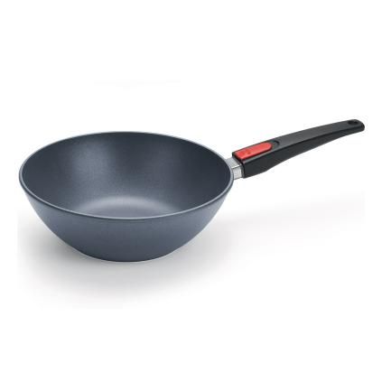 Wok DIAMOND LITE 26 CM, levehető fogantyúval, titán bevonattal, WOLL