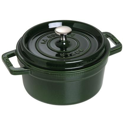 Lábas COCOTTE 28 cm, gőzölős, bazsalikommal, öntöttvasból készült, Staub