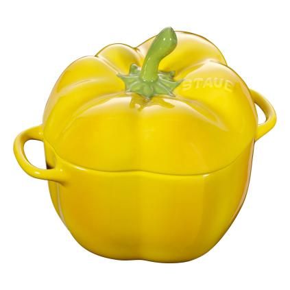 Paprika alakú fazék,0,45 l sárga