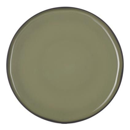 Tálaló tányér CARACTERE 30 cm, kerek, khaki, REVOL
