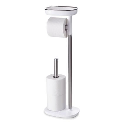 WC-felügyelő EASYSTORE 68 cm, ezüst / fehér, rozsdamentes acél, Joseph Joseph