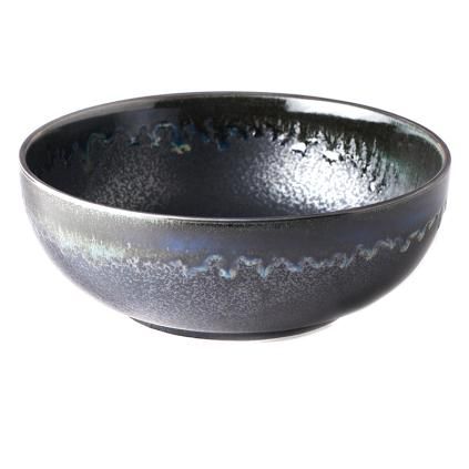 Serving Bowl BLACK MATT 24 cm, 1800 ml, MIJ